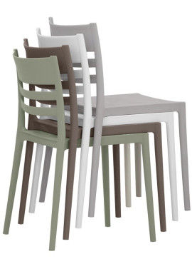 sedie tavoli rossanese 1823 317A sedia 55 sedute in plastica10 sedute per esterno