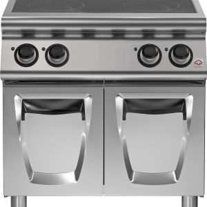 Piano in vetroceramica su vano con porte 4×2,5 kw zone di cottura