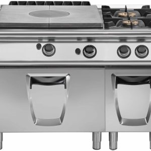 Tuttapiastra gas su forno a gas da 8 kw Potenza bruciatori piastra 12 kw 2 fuochi 10+6 kw