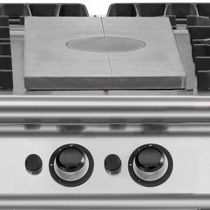 Tuttapiastra gas + 4 fuociversione top Potenza totale gas 43 kw