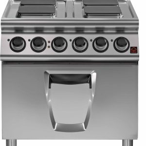 Cucina elettrica versione simple4 piastre in ghisa da 3,5 kw cadaunaforno elettrico a convezione da 6 kw