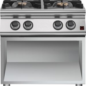 Piano di cottura versione extreme a gas su vano aperto Totale potenza gas 36 kw