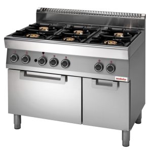 Cucina a gas6 fuochiforno a gasbacinella in acciaio inox