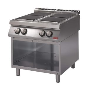 Cucina elettrica su vano aperto4 piastre quadre Potenza totale 10,4 kw