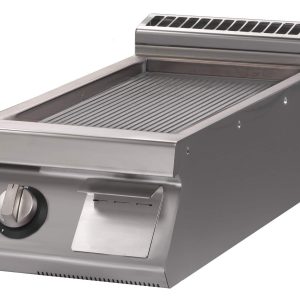 Fry top elettricopiastra rigataversione top Potenza totale 7,5 kw