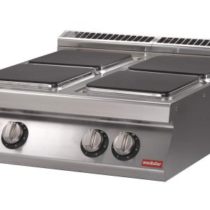 Cucina elettrica4 piastre quadreversione top Potenza totale 14 kw