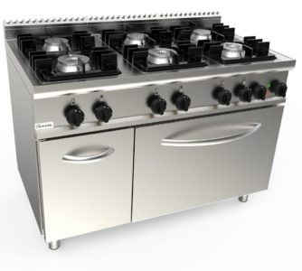 Cucina a gas a sei fuochi con forno a gas l7kupg6ln-3m3g