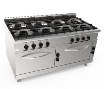 Cucina a gas a otto fuochi l9cug8ffe-2p2m4g