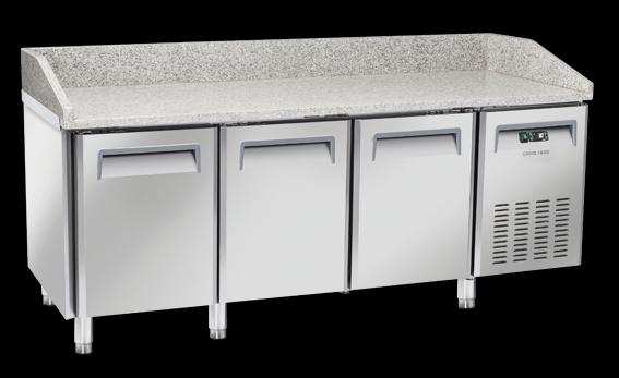 Tavolo para PIZZA refrigerato per vassoi 600x400mm QZ 30