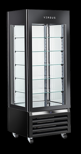 Vetrina panoramica refrigerata da 440 Lt. (Colore Nero) VRP 404B