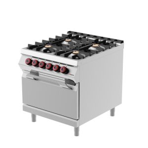 Cucina a gas 4 fuochi ermetici con forno elettrico MODELLO FEE92M0