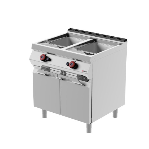 Friggitrice a gas vasca doppia MODELLO FRG72M0