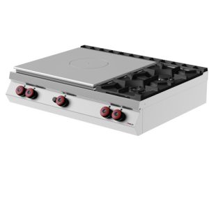 Tutta piastra doppia a gas con 2 fuochi serie top MODELLO TPG93T0