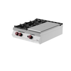 Tutta piastra singola a gas con 2 fuochi serie top MODELLO TPG92TC