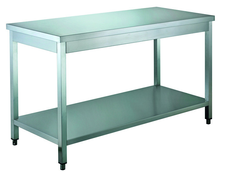 TAVOLO DA LAVORO INOX 100x60x85cm