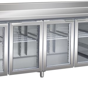 TAVOLO REF. VENT.-2+8°C C/VETRO C/ALZ.