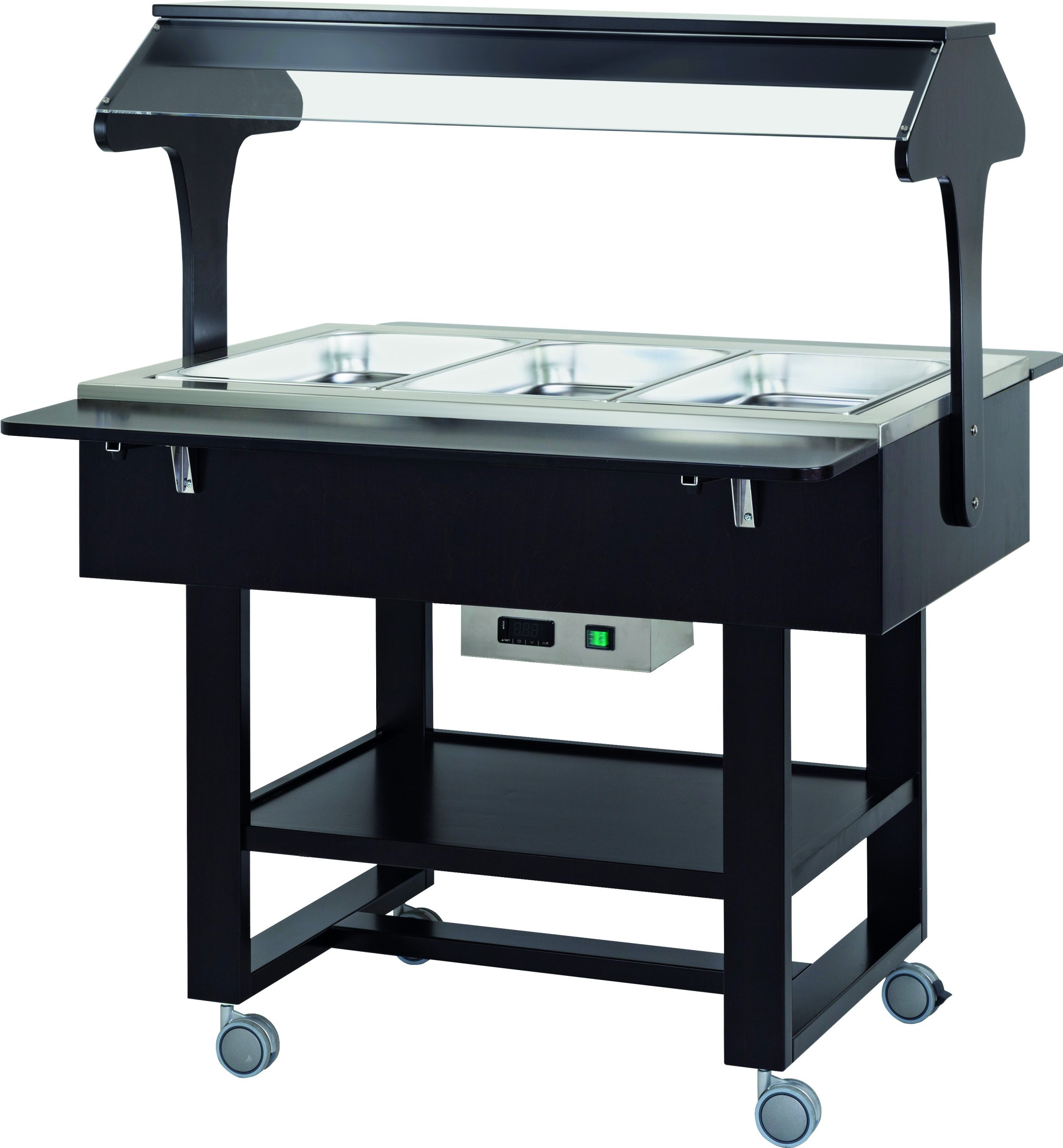 CARRELLO BAGNOMARIA 3xGN1/1 WENGE