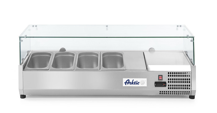 VETRINA REFRIGERATA GN 1/3 ARKTIC 7X 230V/180W 1605X395X(H)430MM