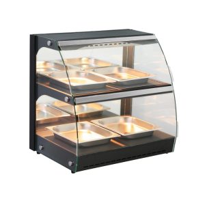 VETRINA RISCALDATA AL QUARZO A DUE LIVELLI HENDI 230V/560W 650X467X(H)630MM
