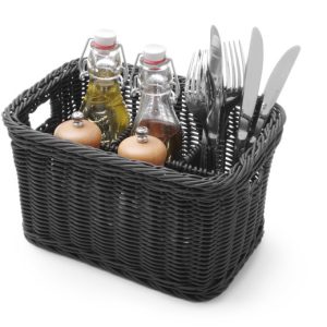 CESTINO DA POSATE HENDI GRIGIO CHIARO 260X180X(H)150MM