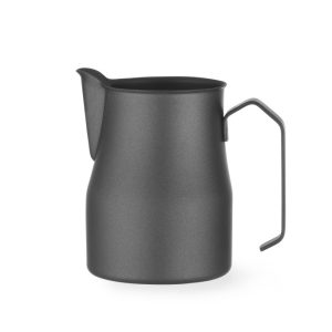 CARAFFA PER LATTE NERA OPACA CON BECCUCCIO A V