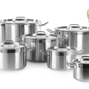 PENTOLA PER STUFATO MEDIA - CON COPERCHIO HENDI PROFI LINE 7L Ø240X(H)150MM