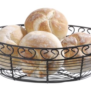 CESTINO DI FILO METALLICO OVALE HENDI 255X160X(H)80MM