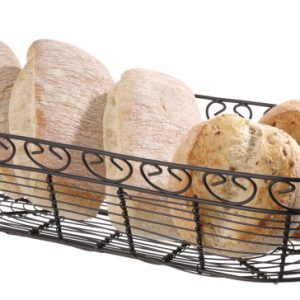 CESTINO DI FILO METALLICO OBLUNGO HENDI 385X160X(H)80MM