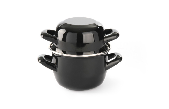 TEGAME SMALTATO - CON COPERCHIO HENDI 08L Ø140X(H)150MM