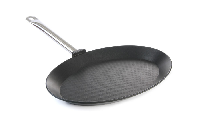 PADELLA FRITTURA PESCE TITANIUM PROFESSIONAL HENDI 400X275X(H)35MM