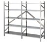 SCAFFALE INOX DOPPIO 5 PIANI LISCI  mm. 1510x600x1988h