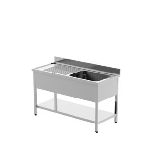 Lavatoio basic su gambe una vasca e gocciolatoio ILSA inox MODELLO LB900088 1500x700x900