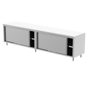 Tavolo armadiato senza alzatina con porte scorrevoli ILSA inox MODELLO TFGN710079 2300x700x890
